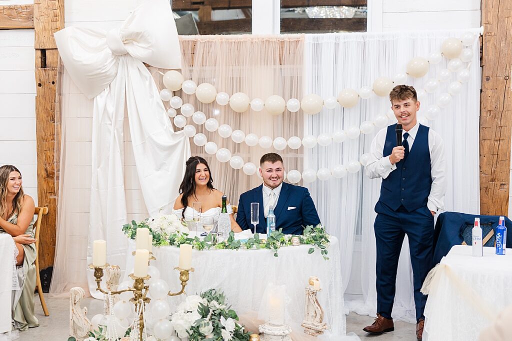 Wedding reception at Red Oak Valley in Owensville Missouri